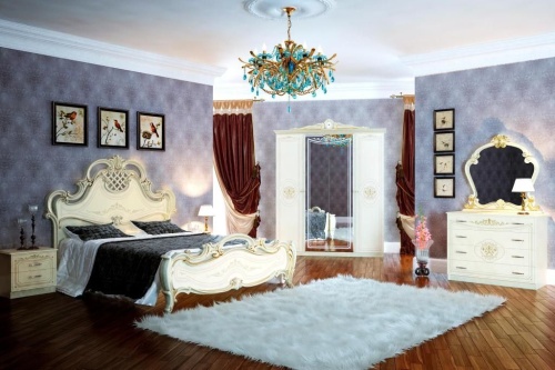 Комод 4 ящика Грация (слоновая кость) фото 4