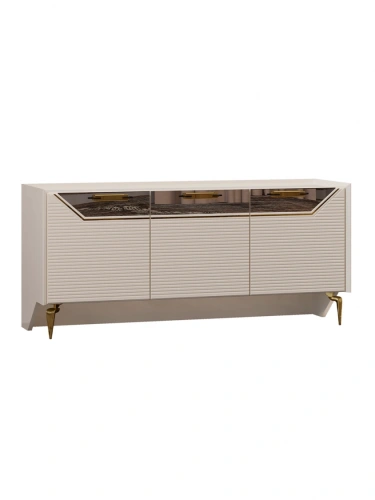 ТВ тумба "Стефани" крем, золото