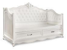 Диван кровать Мишель белый матовый