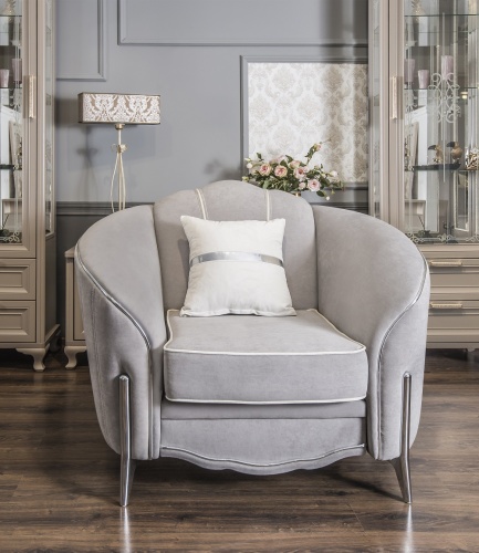 Кресло Гравита серый серебро фото 2