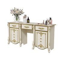 Стол туалетный Дольче Вита СДВ-05 (слоновая кость с золотом)