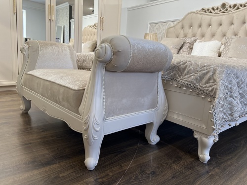 Оттоманка Мокко с двумя подлокотниками бежевый фото 3