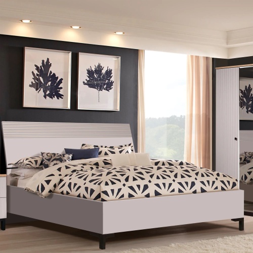 Кровать двуспальная (160х200) Мадрид (кашемир) фото 4