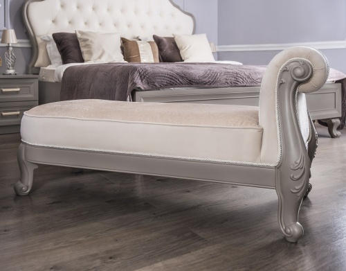 Оттоманка Мокко с одним подлокотниками серый камень фото 4