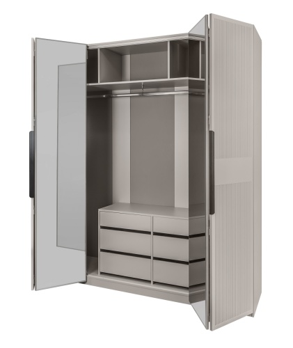 Спальня Стелла 4-ств светло серый камень фото 13