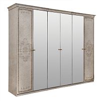 Шкаф Патрисия 6-створчатый крем корень глянец