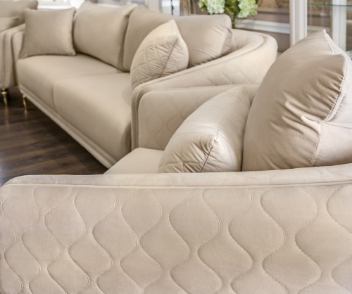 Диван Нонна 3х местный бежевый фото 8