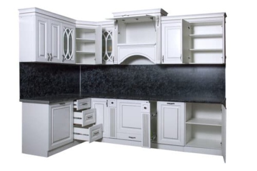 Кухонная мебель «Аделина» угловая белая фото 2