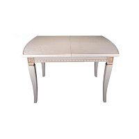 Стол обеденный Бристоль раздвижной 120 см. (шпон, крем)