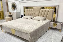 Кровать двуспальная 180×200 Севиль (кашемир с золотом)