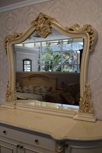 Комод Джоконда крем глянец (с зеркалом) фото 5