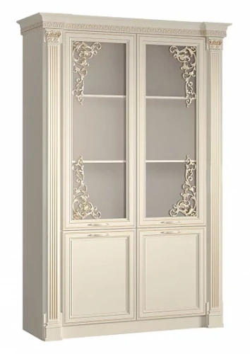 Кухонный пенал 2ст. остеклённый "Венеция" 1500