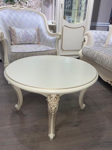 Столик круглый Мона Лиза крем фото 3