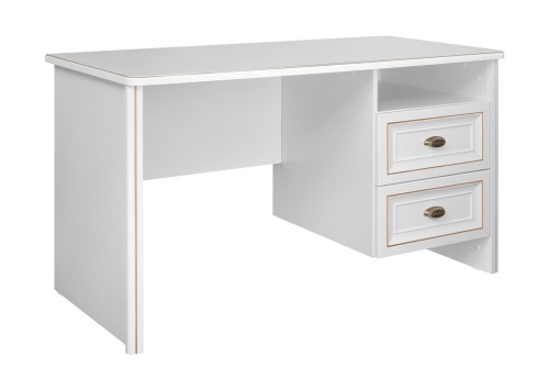 Стол письменный Натали белый глянец
