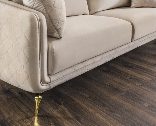 Диван Нонна 3х местный бежевый фото 9