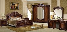 Спальня Джулия 4С Орех Форест Деко Групп (с туалетным столиком)