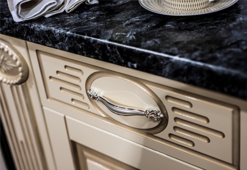 Верона секция навесная угловая крем глянец фото 6