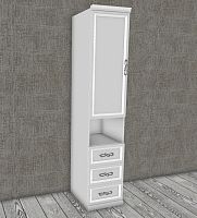 шкаф без стоевых для детской Мишель 1-ств без зеркал белый матовый