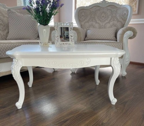 Столик прямоугольный Мишель белый матовый фото 6