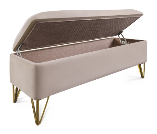 Банкетка Лара бежевый глянец фото 4