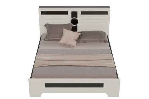 Кровать двуспальная Престиж, 160×200, МДФ, ЛДСП фото 2