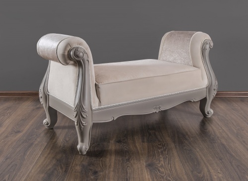 Оттоманка Мокко с двумя подлокотниками серый камень фото 12