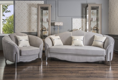 Диван Гравита 3х местный серый серебро фото 6