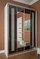 Шкаф-купе Премиум (стекло лакобель) №15 (2 м.)