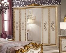 Шкаф 6-и дверный с зеркалами Анита (беж)