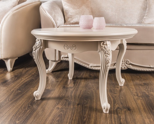 Столик круглый Мокко бежевый фото 8