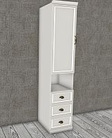 шкаф без стоевых для детской Натали 1-ств без зеркал белый глянец