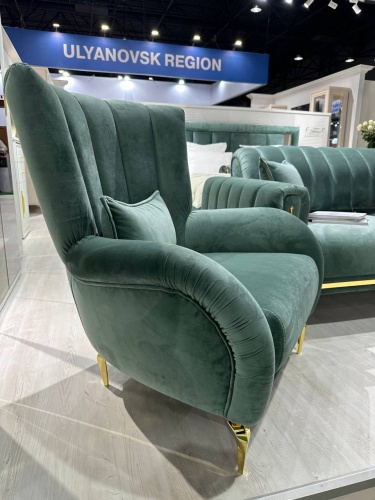 Кресло Замира оливковый фото 2