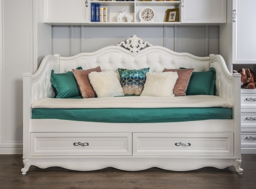 Диван кровать Мишель белый матовый фото 5