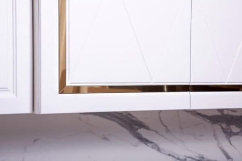 Кухонная мебель «Лючия» угловая серо-белая фото 2