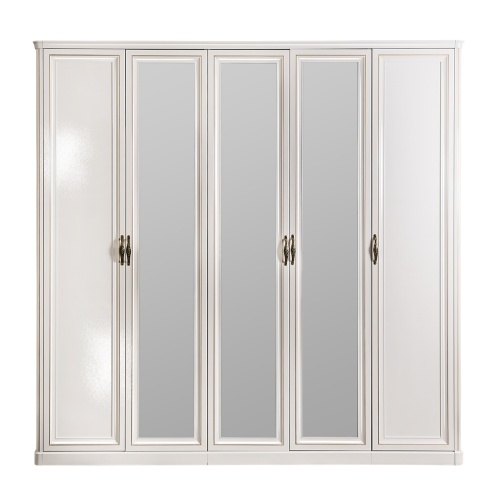 Шкаф Натали 5-створчатый белый глянец фото 2