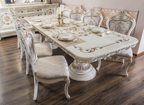 Столовая Алсу белый глянец