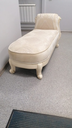 Оттоманка Джоконда с одним подлокотниками крем глянец фото 2