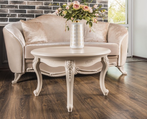 Столик круглый Мокко бежевый фото 4