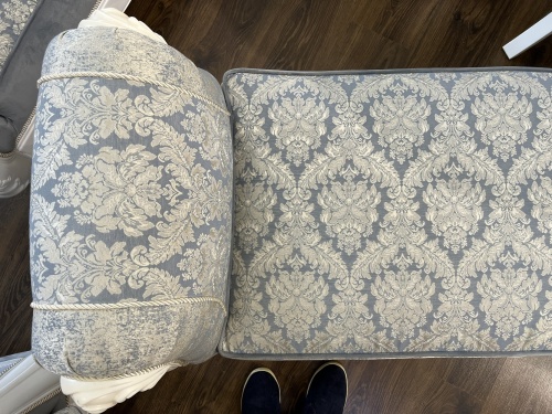 Оттоманка Мишель с одним подлокотниками белый матовый фото 4