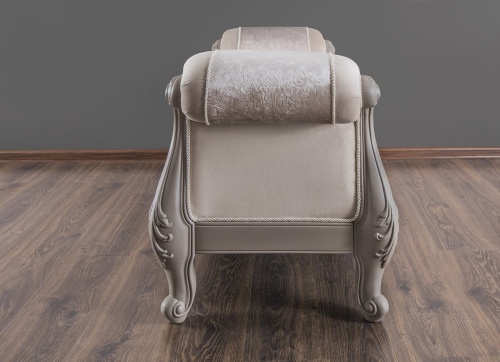 Оттоманка Мокко с двумя подлокотниками серый камень фото 10