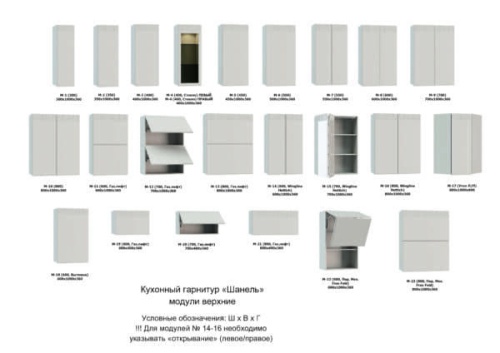 Кухонная мебель «Шанель» модульная фото 3