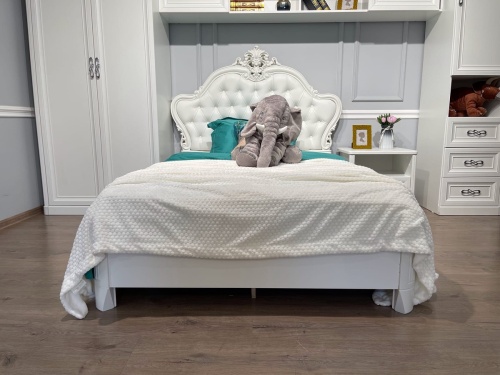 Спальня детская Мишель белый матовый фото 15